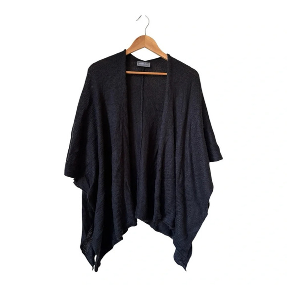 Wooden Ships Wool Blend Poncho Cardigan Knit Women’s Size S/M - Picture 1 of 11